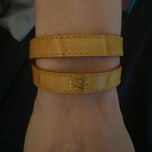 NIB Lancel Paris Double Wrap Leather Bracelet w/ Coin Charm • Made in France - Picture 6 of 10